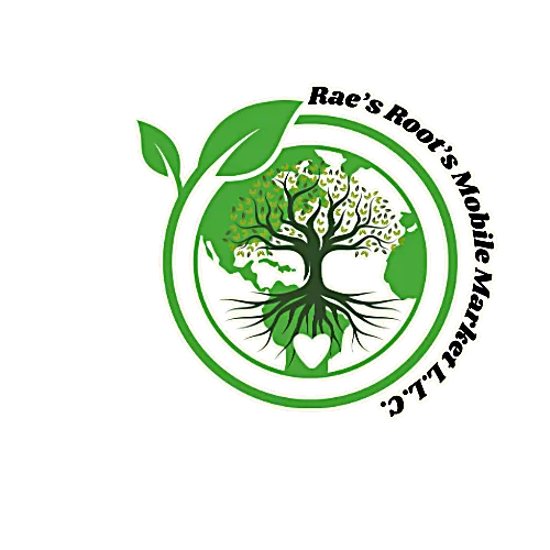 Rae's Roots Mobile Market logo