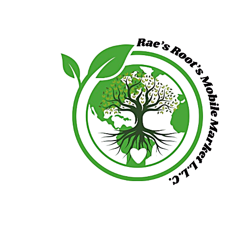Rae's Roots Mobile Market logo